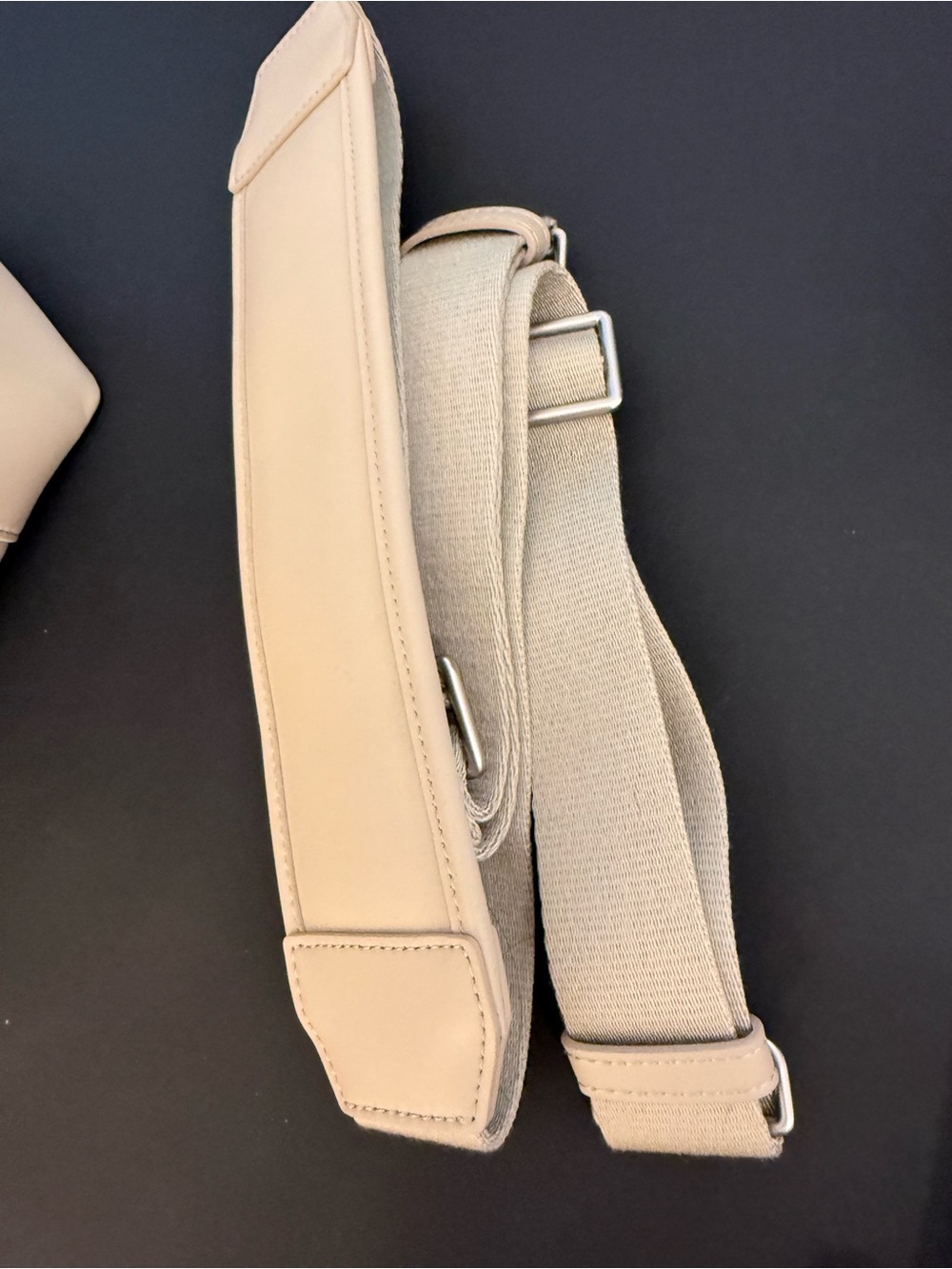 Monos Metro Duffel + Folio Kit Ivory Vegan Leather Travel Bag - Picture 16 of 16